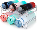 Maximize Your Space with 2-Pack Stackable Water Bottle Organizer for Cabinet Storage