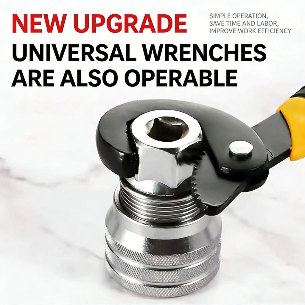Multi-Function Universal Socket Wrench Tool - Universal Maintenance Tool, Adjustable Universal Socket Wrench, Universal Socket Tool for 3/8" Drive Ratchet Torque Wrench & Power Drill (Connecting Rod Random Color) Fathers Day Gift