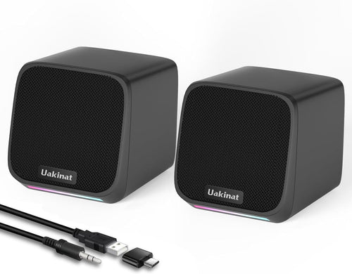 Computer Speakers for Desktop Pc,Desktop Speakers,Small Computer Speakers USB Powered 3.5Mm Aux Speaker